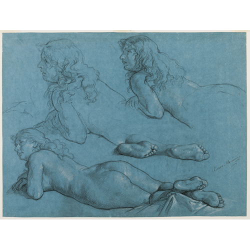 Studies of a Reclining Female Nude